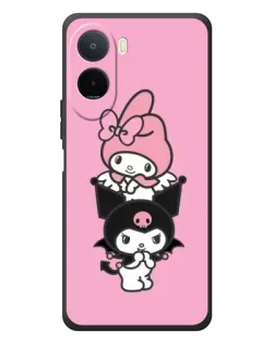 Чехол для Xiaomi POCO M7 с картинкой «My Melody и Kuromi»