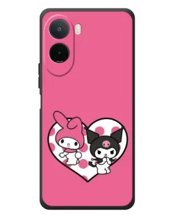 Чехол для Xiaomi POCO M7 с картинкой «Kuromi и My Melody»