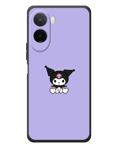 Чехол для Xiaomi POCO M7 с картинкой «Kuromi — фиолетовый минимализм»