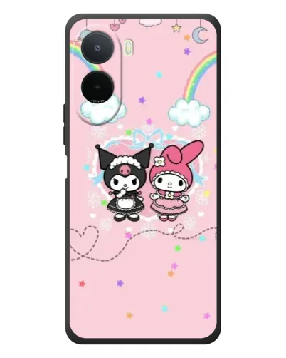 Чехол для Xiaomi POCO M7 с картинкой «My Melody и Kuromi»