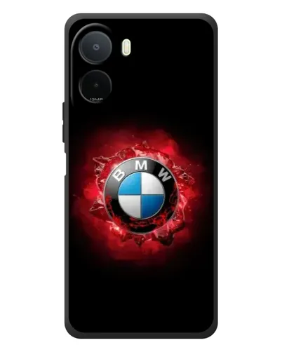 Чехол для Xiaomi POCO M7 с картинкой «Логотип BMW — вспышка»