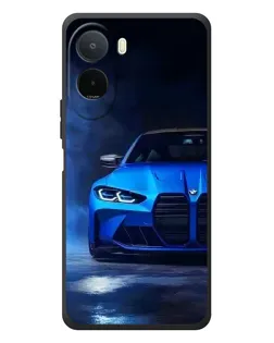 Чехол для Xiaomi POCO M7 с картинкой «Голубая BMW M4» Чехол для Xiaomi POCO M7 с картинкой «Голубая BMW M4»