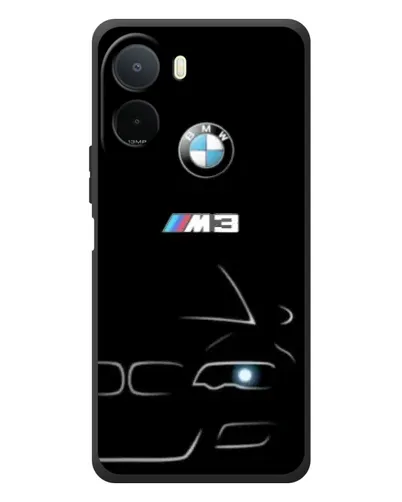 Чехол для Xiaomi POCO M7 с картинкой «Минималистичный принт BMW M3»