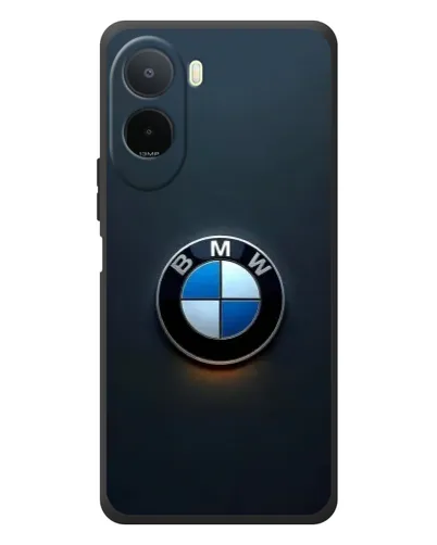 Чехол для Xiaomi POCO M7 с картинкой «Логотип BMW — минимализм»