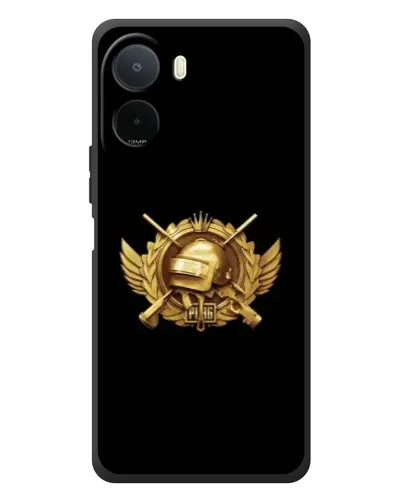 Чехол для Xiaomi POCO M7 с картинкой «PUBG — оранжевый градиент»