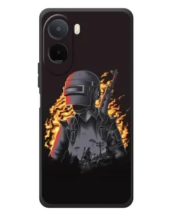 Чехол для Xiaomi POCO M7 с картинкой «PUBG — огненный силуэт» Чехол для Xiaomi POCO M7 с картинкой «PUBG — огненный силуэт»