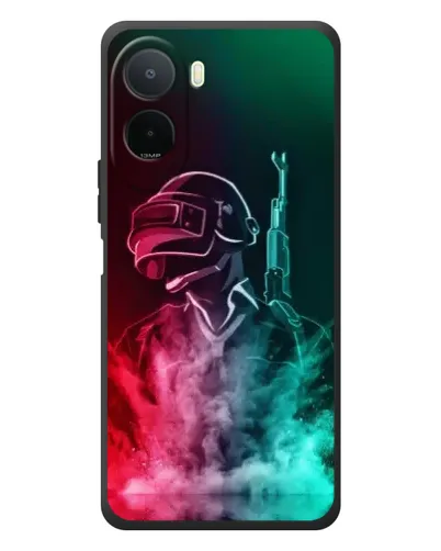 Чехол для Xiaomi POCO M7 с картинкой «PUBG — огненный воин»