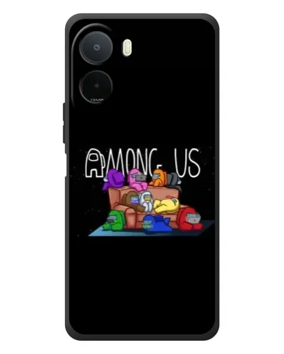 Чехол для Xiaomi POCO M7 с картинкой «Логотип Among Us»