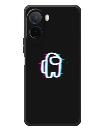 Чехол для Xiaomi POCO M7 с картинкой «Among Us неон»
