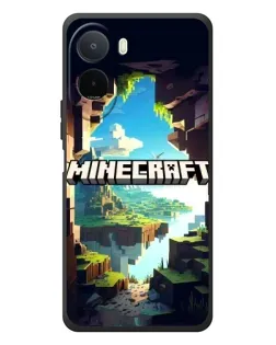 Чехол для Xiaomi POCO M7 с картинкой «Пещера Майнкрафт»