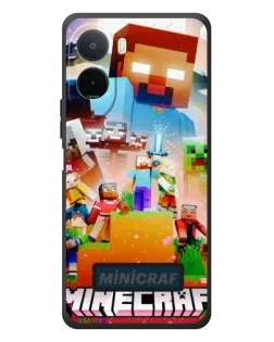 Чехол для Xiaomi POCO M7 с картинкой «Minecraft герои игры»