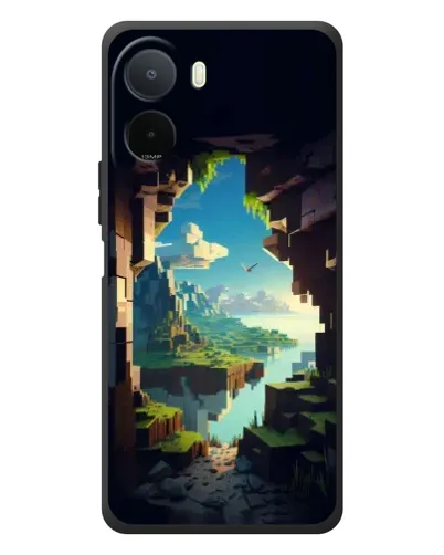 Чехол для Xiaomi POCO M7 с картинкой «Вид из пещеры»