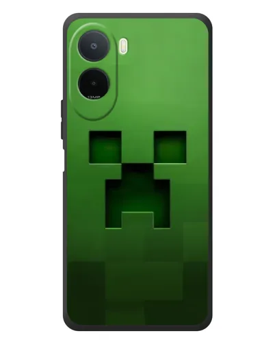 Чехол для Xiaomi POCO M7 с картинкой «Крипер микро-дизайн»