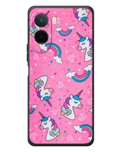 Чехол для Xiaomi POCO M7 с картинкой «Unicorn паттерн розовый» Чехол для Xiaomi POCO M7 с картинкой «Unicorn паттерн розовый»