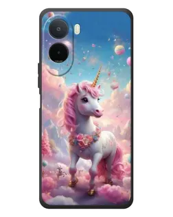 Чехол для Xiaomi POCO M7 с картинкой «Единорог среди облаков»