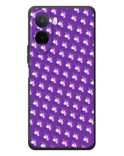 Чехол для Xiaomi POCO M7 с картинкой «Единороги на фиолетовом»