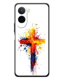 Чехол для Xiaomi POCO M7 с картинкой «Акварельный крест»
