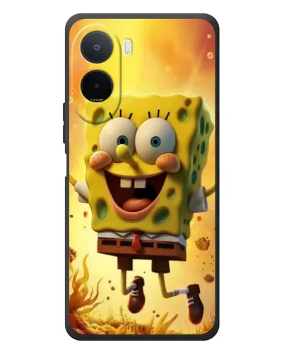 Чехол для Xiaomi POCO M7 с картинкой «Губка Боб прыгает»