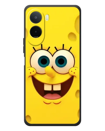 Чехол для Xiaomi POCO M7 с картинкой «Губка Боб улыбка»