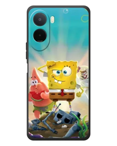 Чехол для Xiaomi POCO M7 с картинкой «Спанч Боб победитель»