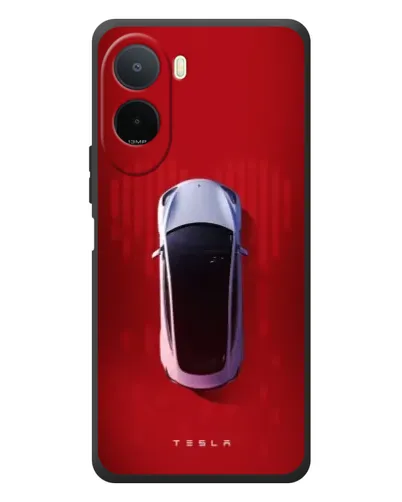 Чехол для Xiaomi POCO M7 с картинкой «Tesla Top View»