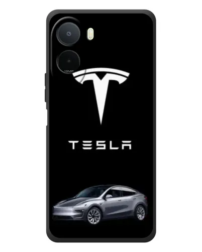 Чехол для Xiaomi POCO M7 с картинкой «Tesla Model Y»