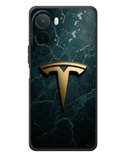 Чехол для Xiaomi POCO M7 с картинкой «Мраморная Tesla Gold»