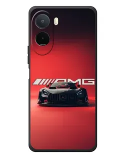 Чехол для Xiaomi POCO M7 с картинкой «Mercedes AMG — красная линия»