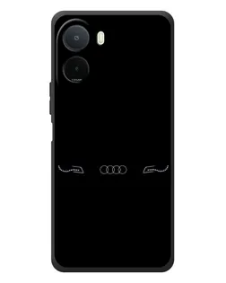 Чехол для Xiaomi POCO M7 с картинкой «Audi — световой подпись»