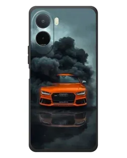 Чехол для Xiaomi POCO M7 с картинкой «Audi в облаках дыма» Чехол для Xiaomi POCO M7 с картинкой «Audi в облаках дыма»