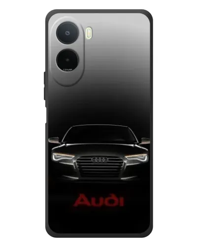 Чехол для Xiaomi POCO M7 с картинкой «Audi — градиентный контур» Чехол для Xiaomi POCO M7 с картинкой «Audi — градиентный контур»