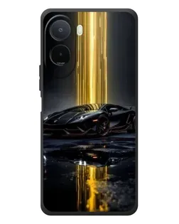 Чехол для Xiaomi POCO M7 с картинкой «Ночной Lamborghini драйв»