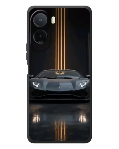 Чехол для Xiaomi POCO M7 с картинкой «Lamborghini золотые линии» Чехол для Xiaomi POCO M7 с картинкой «Lamborghini золотые линии»