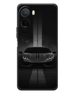 Чехол для Xiaomi POCO M7 с картинкой «Lamborghini симметрия дорог»