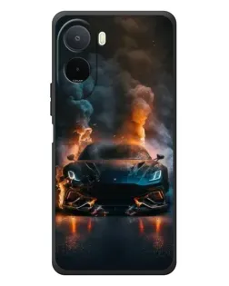 Чехол для Xiaomi POCO M7 с картинкой «Lamborghini дымная эстетика»