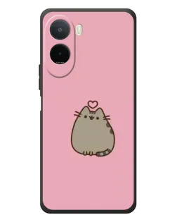 Чехол для Xiaomi POCO M7 с картинкой «Pusheen сердце»
