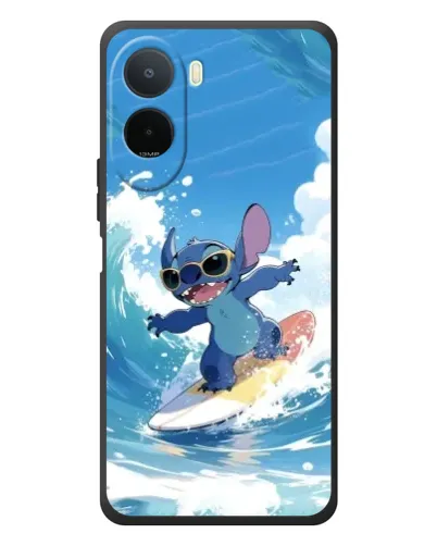 Чехол для Xiaomi POCO M7 с картинкой «Стич на волне»