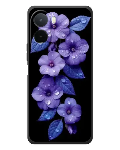 Чехол для Xiaomi POCO M7 с картинкой «Фиолетовые цветы с росою» Чехол для Xiaomi POCO M7 с картинкой «Фиолетовые цветы с росою»