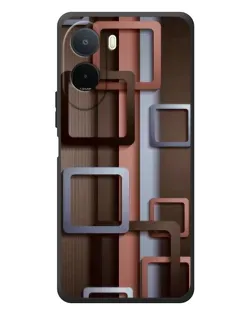 Чехол для Xiaomi POCO M7 с картинкой «Коричневые объемные квадраты» Чехол для Xiaomi POCO M7 с картинкой «Коричневые объемные квадраты»