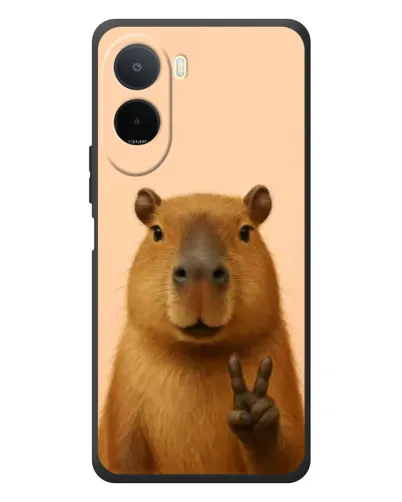 Чехол для Xiaomi POCO M7 с картинкой «Капибара виктория» Чехол для Xiaomi POCO M7 с картинкой «Капибара виктория»