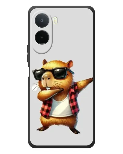 Чехол для Xiaomi POCO M7 с картинкой «Капибара рэпер даб» Чехол для Xiaomi POCO M7 с картинкой «Капибара рэпер даб»