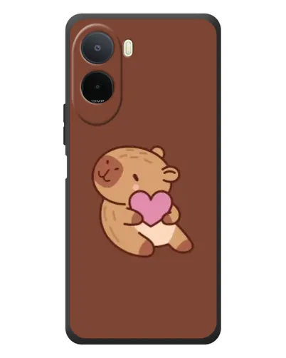 Чехол для Xiaomi POCO M7 с картинкой «Капибара с сердцем» Чехол для Xiaomi POCO M7 с картинкой «Капибара с сердцем»