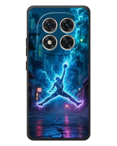 Чехол для Xiaomi Poco M8 Pro с картинкой «Jordan Gold Jumpman»