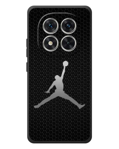 Чехол для Xiaomi Poco M8 Pro с картинкой «Jordan Dark Carbon»