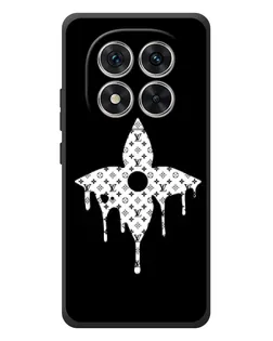 Чехол для Xiaomi Poco M8 Pro с картинкой «Цветочная монограмма»