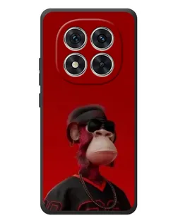Чехол для Xiaomi Poco M8 Pro с картинкой «Bored Ape в красном»