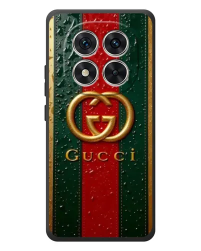 Чехол для Xiaomi Poco M8 Pro с картинкой «Gucci — фирменная полоса и золото» Чехол для Xiaomi Poco M8 Pro с картинкой «Gucci — фирменная полоса и золото»
