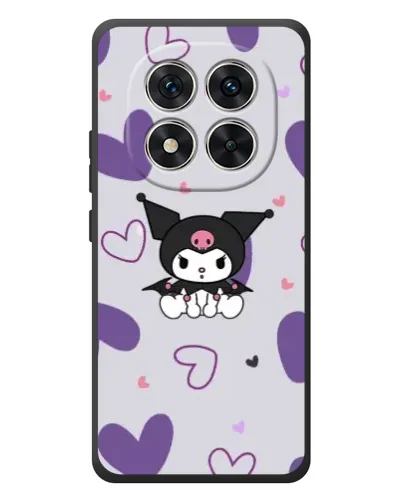 Чохол для Xiaomi Poco M8 Pro з картинкою «Kuromi та лавандові серця»