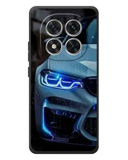 Чехол для Xiaomi Poco M8 Pro с картинкой «Взгляд BMW с синими фарами»