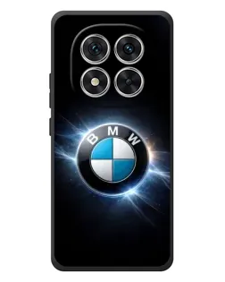 Чехол для Xiaomi Poco M8 Pro с картинкой «BMW — неоновое сияние»